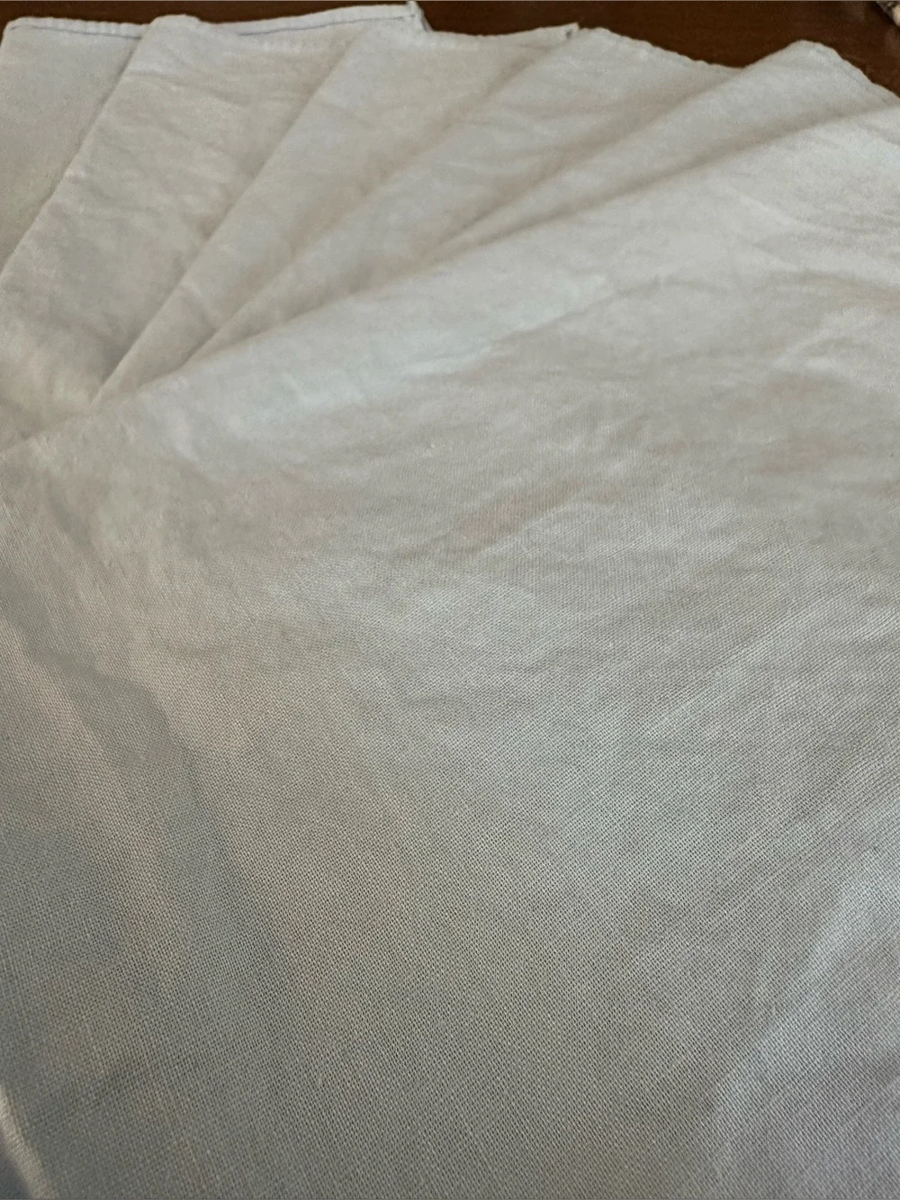 Light blue cloth napkins • set of 6 • cotton
